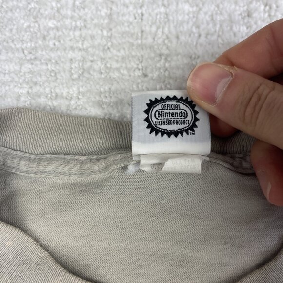 Rare Vintage 1999 Pokemon Tee T Shirt Sand / Off-white / Grey Ash Pikachu READ - Picture 15 of 16